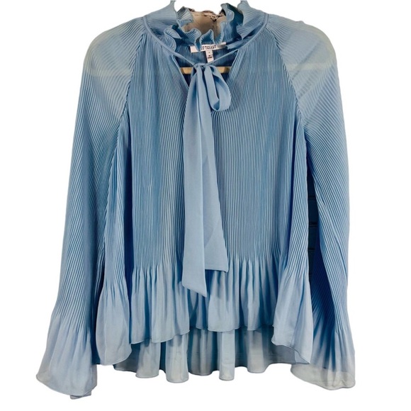 DEREK LAM 10 CROSBY Pleated Blouse - Picture 3 of 5